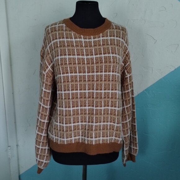 Tweed Style Crochet Sweatshirt - Picture 6 of 6